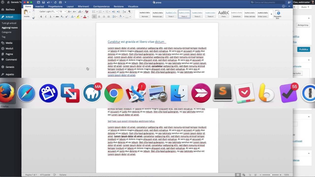 Come importare documenti Word .docx in WordPress