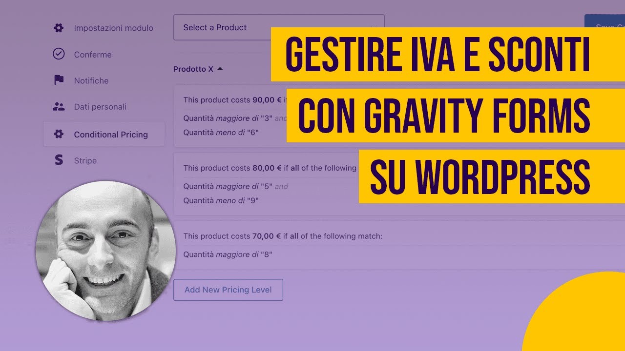 Gestire IVA e sconti quantità con Gravity Forms su WordPress