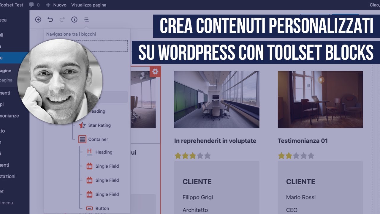 Personalizza il tuo sito WordPress con Toolset Blocks