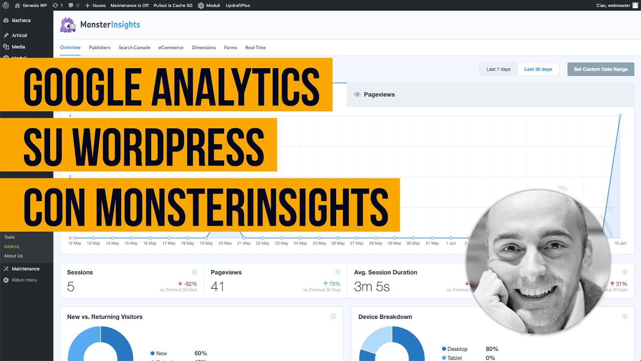 Come installare Google Analytics su WordPress con il plugin MonsterInsights