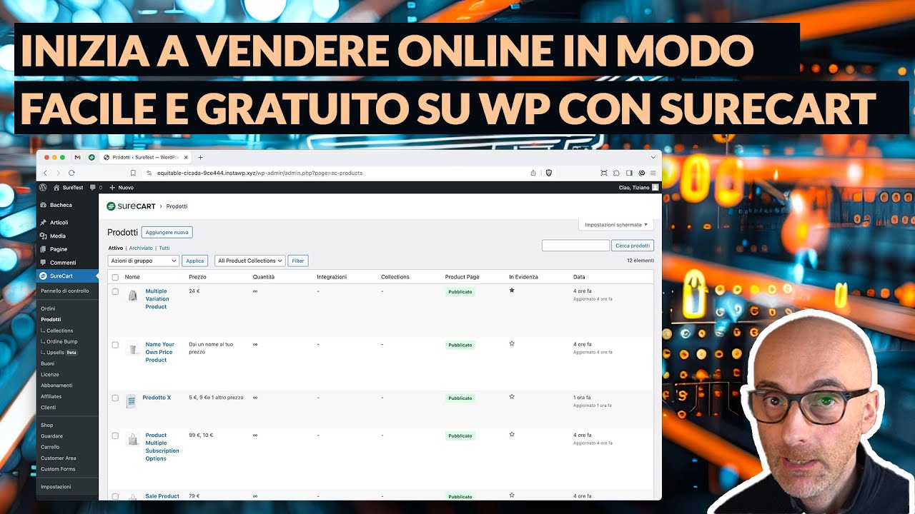 Vendere su WordPress con SureCart (senza WooCommerce)