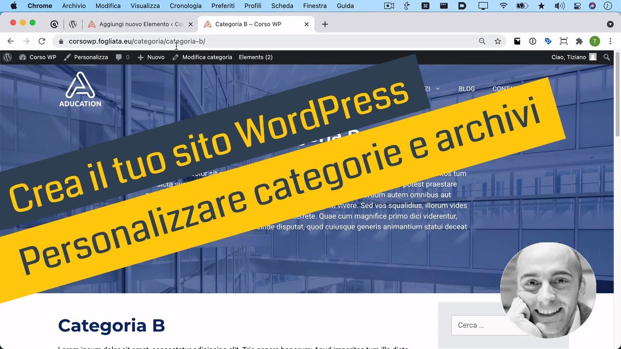 Personalizzare archivi e categorie con GeneratePress su WordPress