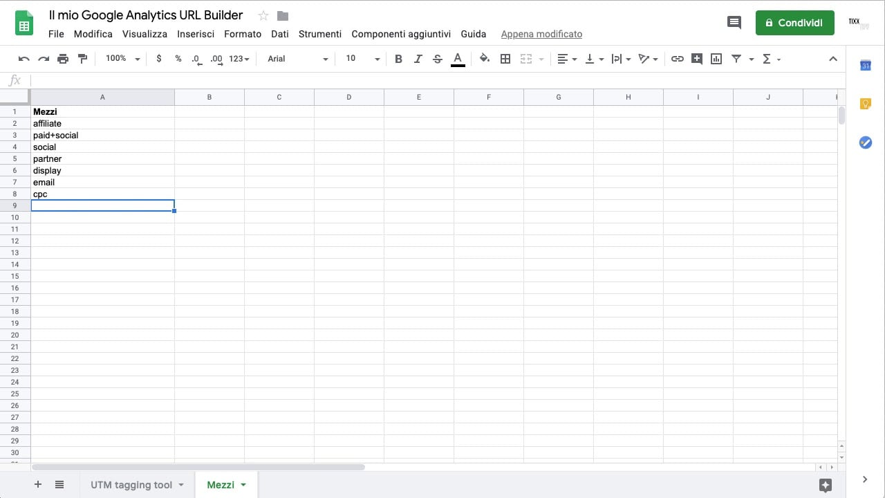 Come creare link taggati UTM con Google Sheets